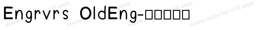 Engrvrs OldEng字体转换
